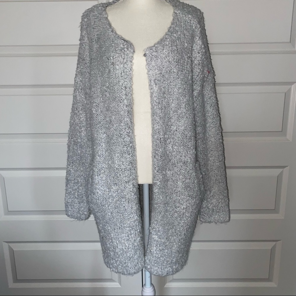 Lemon light gray sweater / cardigan